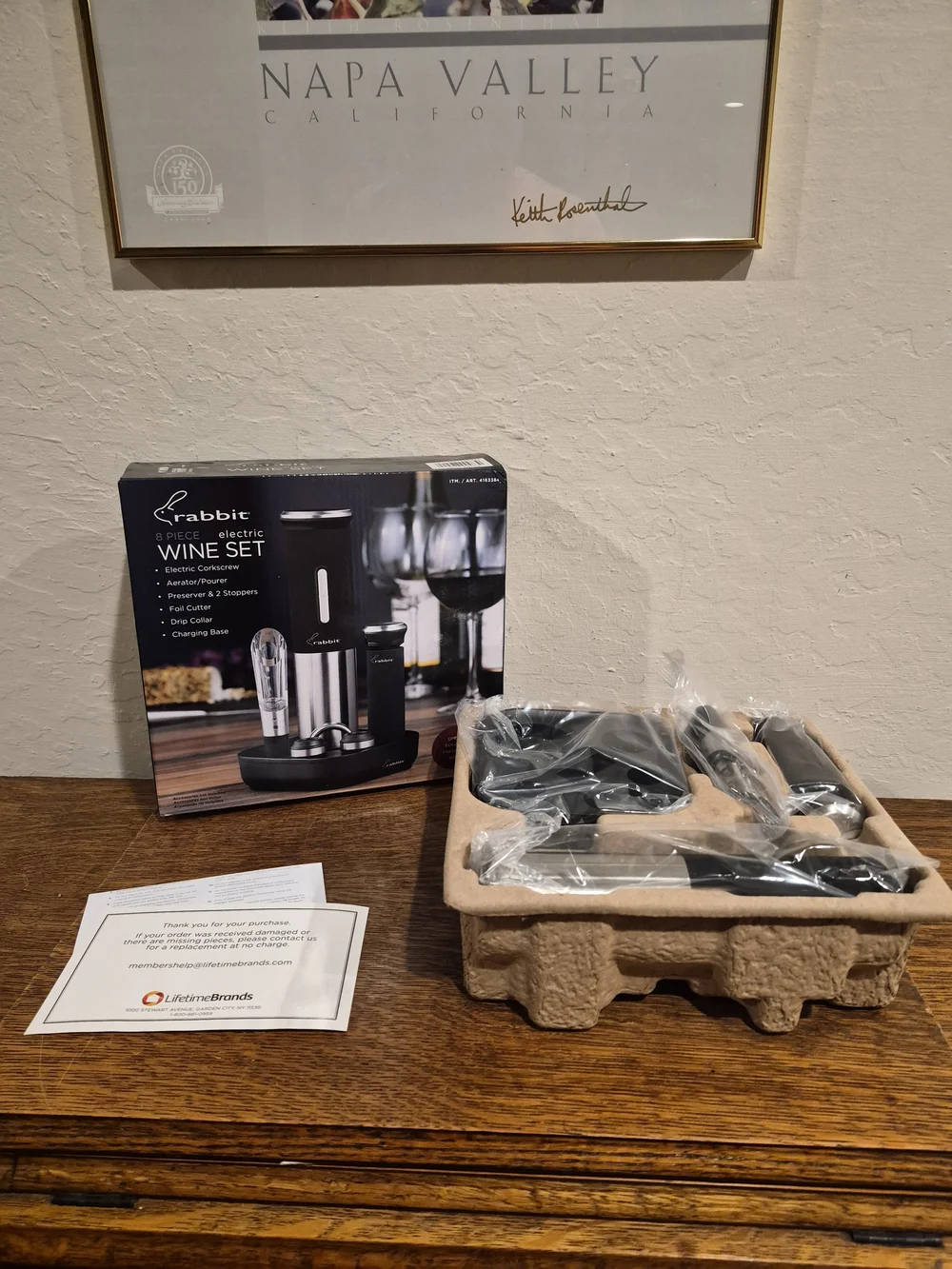 Rabbit 8-Piece Electric Wine Set
